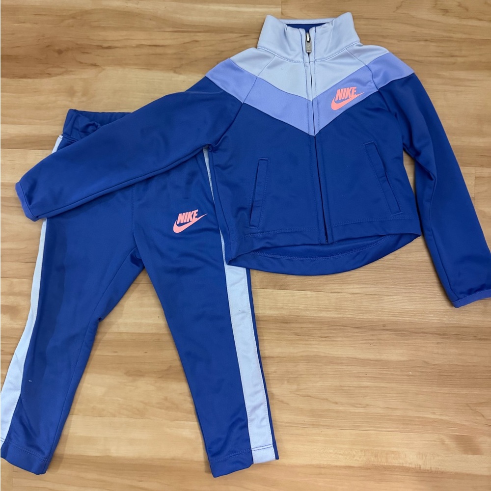 Nike Purple & Lavender Girls' Track Jacket with Pink Swoosh